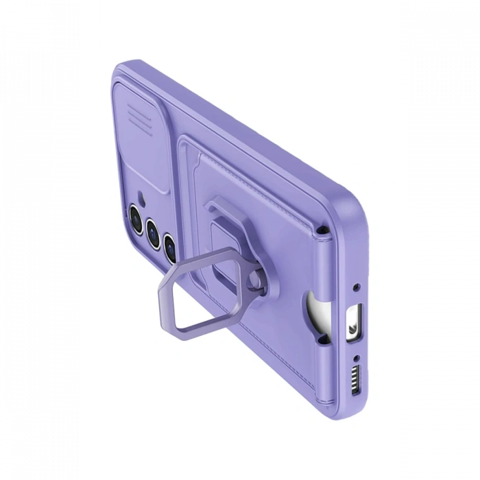 Samsung Galaxy A14 4G Kılıf Zuma Kartvizitli Yüzüklü Silikon