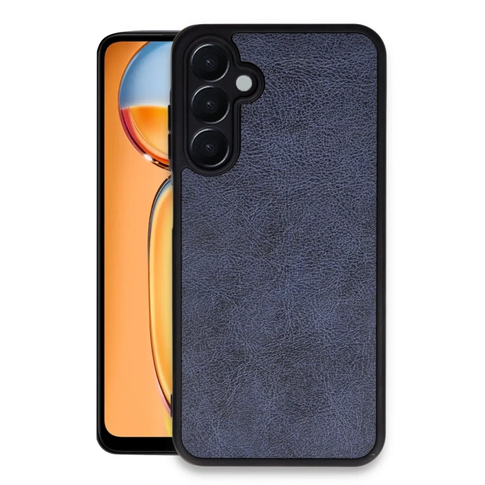 Newface Samsung Galaxy A15 4G Kılıf Aras Deri Kapak - Lacivert