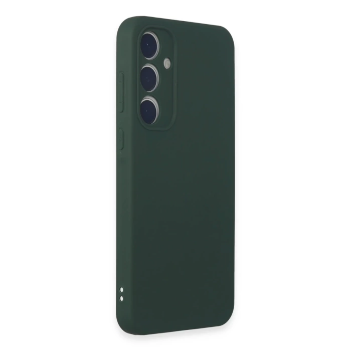 Newface Samsung Galaxy A15 4G Kılıf First Silikon - Koyu Yeşil