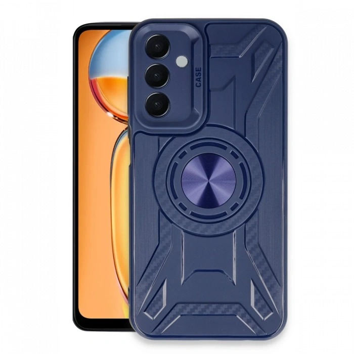 Newface Samsung Galaxy A15 4G Kılıf Lincoln Silikon - Lacivert