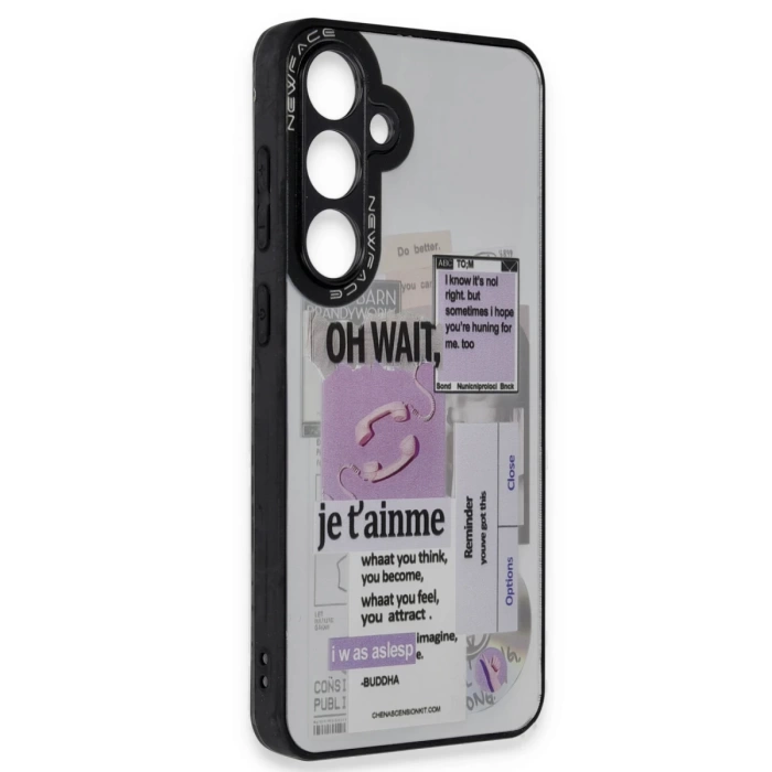 Newface Samsung Galaxy A15 4G Kılıf Mirror Desenli Kapak - Mirror - 4