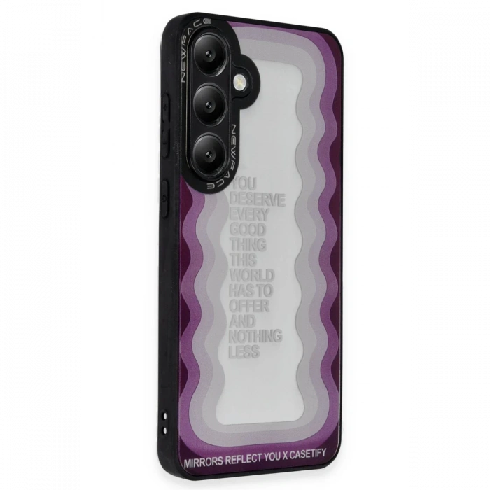 Newface Samsung Galaxy A15 4G Kılıf Mirror Desenli Kapak - Mirror - 5