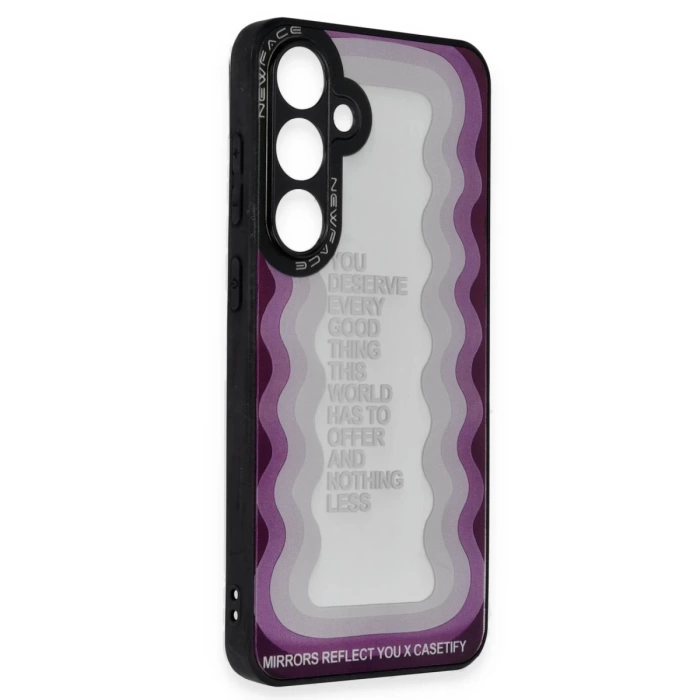 Newface Samsung Galaxy A15 4G Kılıf Mirror Desenli Kapak - Mirror - 5