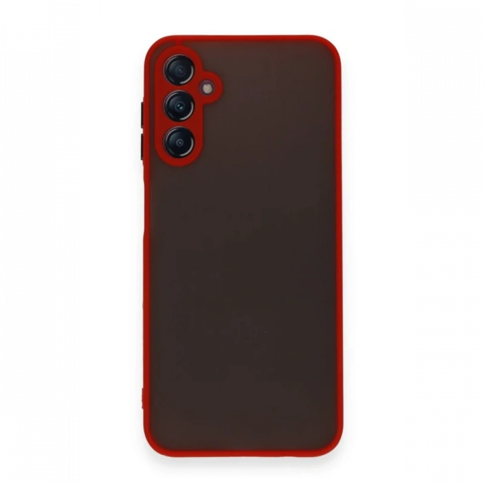 Newface Samsung Galaxy A15 4G Kılıf Montreal Silikon Kapak - Kırmızı