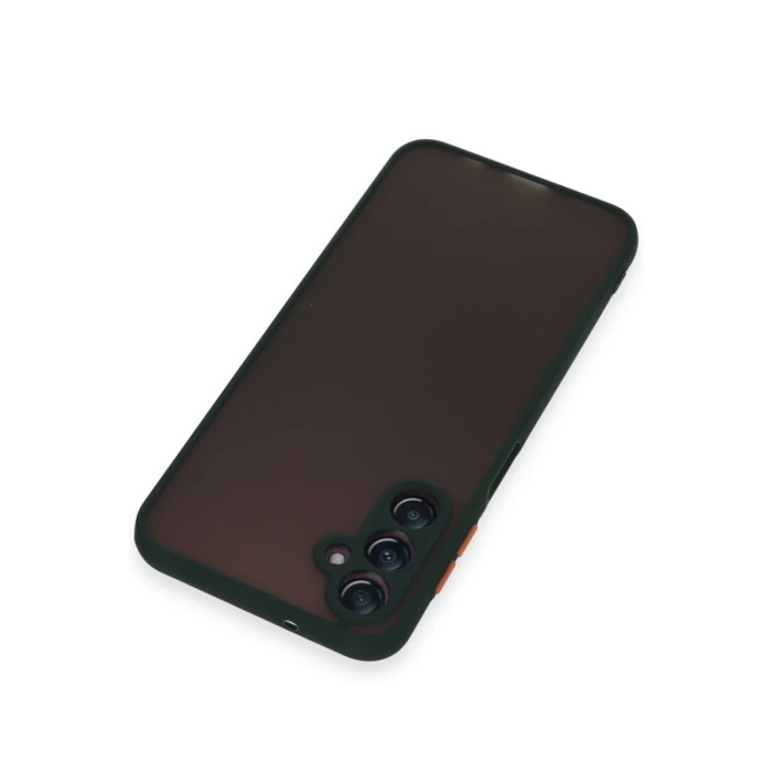 Newface Samsung Galaxy A15 4G Kılıf Montreal Silikon Kapak - Yeşil