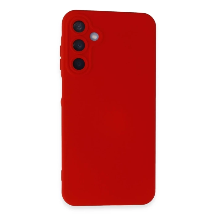 Newface Samsung Galaxy A15 4G Kılıf Nano içi Kadife Silikon - Kırmızı