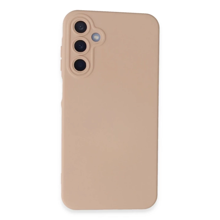 Newface Samsung Galaxy A15 4G Kılıf Nano içi Kadife Silikon - Pudra