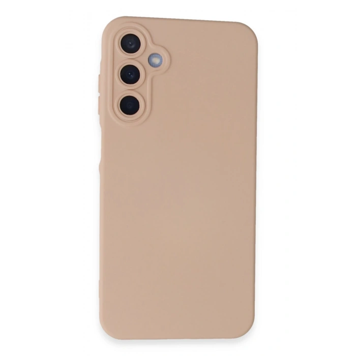 Newface Samsung Galaxy A15 4G Kılıf Nano içi Kadife Silikon - Pudra