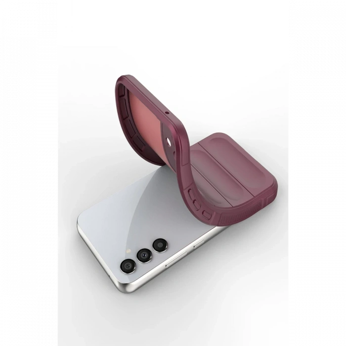 Newface Samsung Galaxy A15 4G Kılıf Optimum Silikon - Bordo