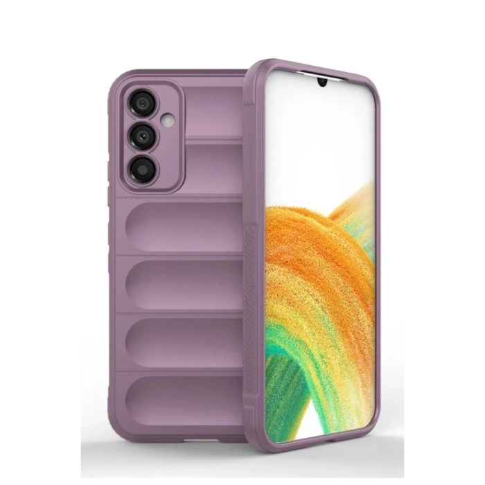 Newface Samsung Galaxy A15 4G Kılıf Optimum Silikon - Mor