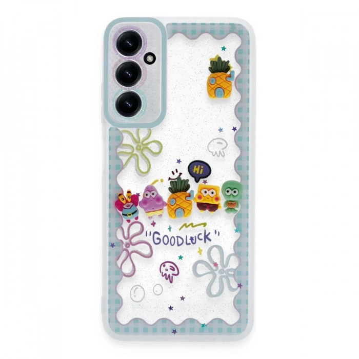 Newface Samsung Galaxy A15 4G Kılıf Sweet Desenli Silikon Kapak