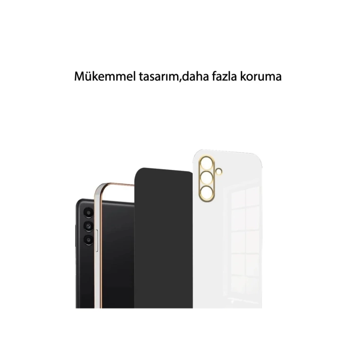 Newface Samsung Galaxy A15 4G Kılıf Volet Silikon - Kırmızı