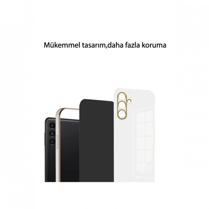 Newface Samsung Galaxy A15 4G Kılıf Volet Silikon - Siyah