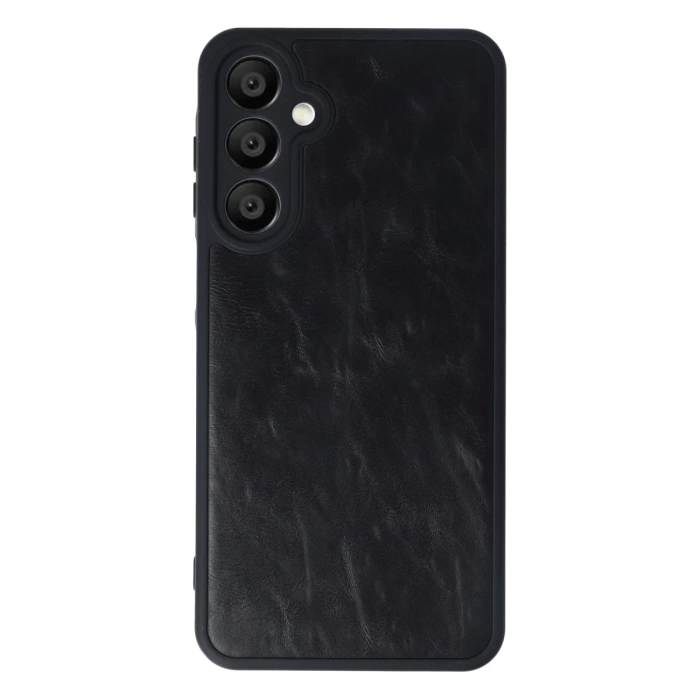 Newface Samsung Galaxy A16 5G Kılıf Aras Deri Kapak - Siyah