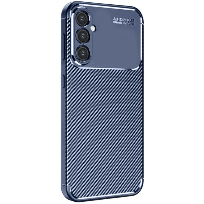 Newface Samsung Galaxy A16 5G Kılıf Auto Focus Karbon Kapak - Lacivert