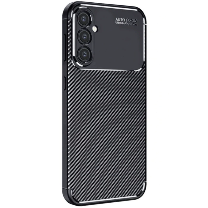 Newface Samsung Galaxy A16 5G Kılıf Auto Focus Karbon Kapak - Siyah