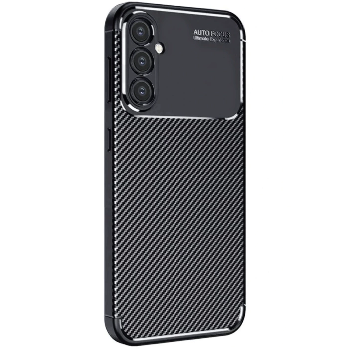 Newface Samsung Galaxy A16 5G Kılıf Auto Focus Karbon Kapak - Siyah