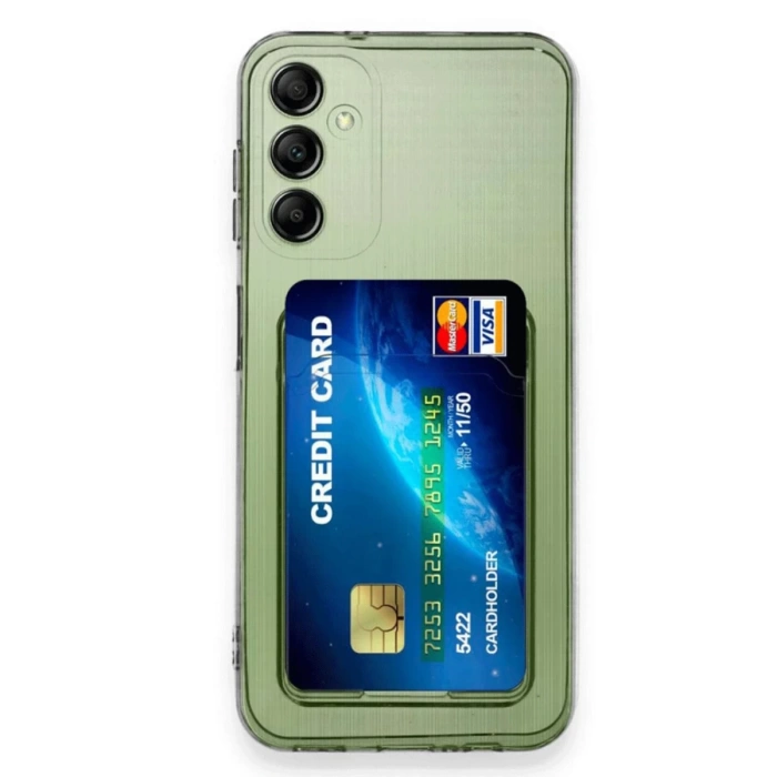Newface Samsung Galaxy A16 5G Kılıf Kart Şeffaf Silikon - Şeffaf