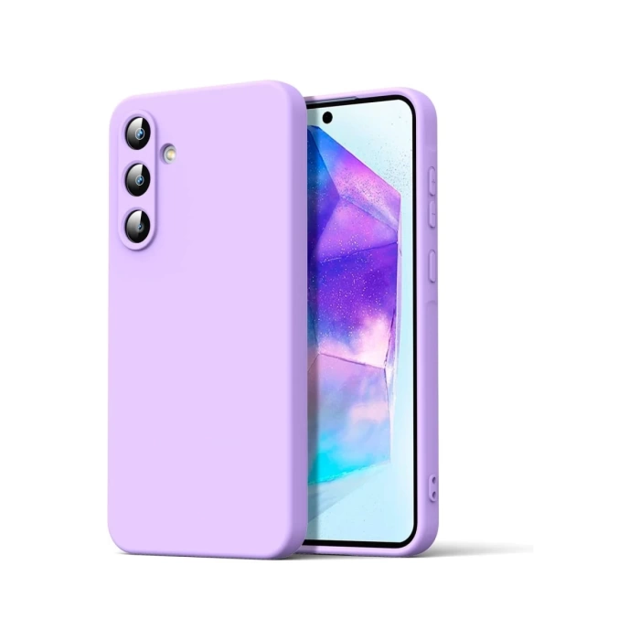 Newface Samsung Galaxy A16 5G Kılıf Nano içi Kadife Silikon - Lila