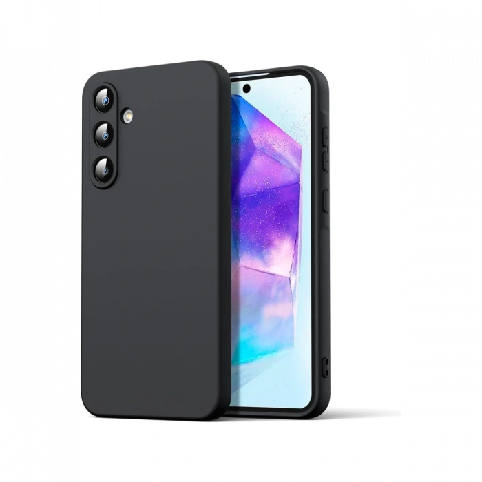 Newface Samsung Galaxy A16 5G Kılıf Nano içi Kadife Silikon - Siyah