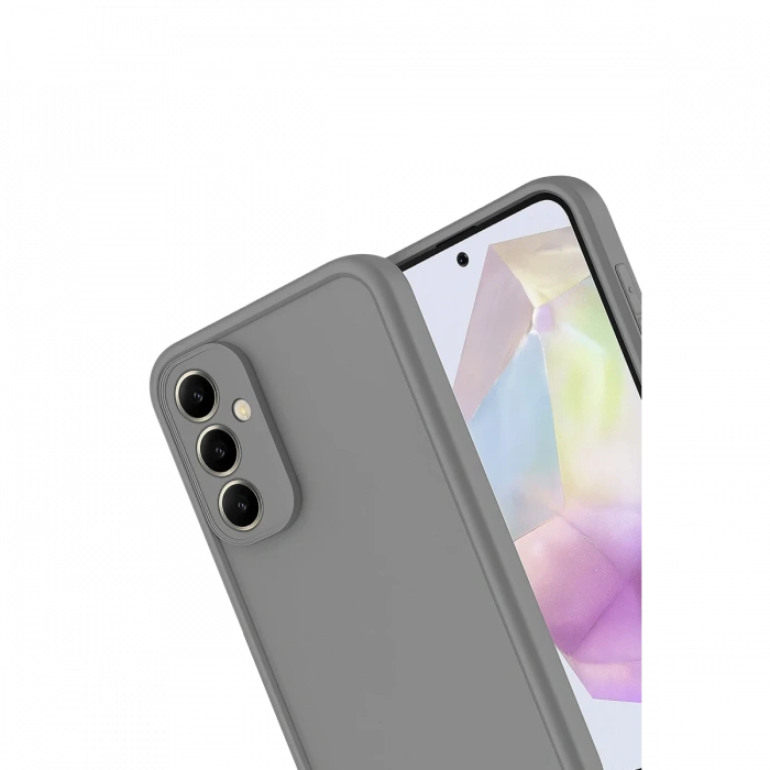 Newface Samsung Galaxy A16 5G Kılıf Viera Silikon - Gri