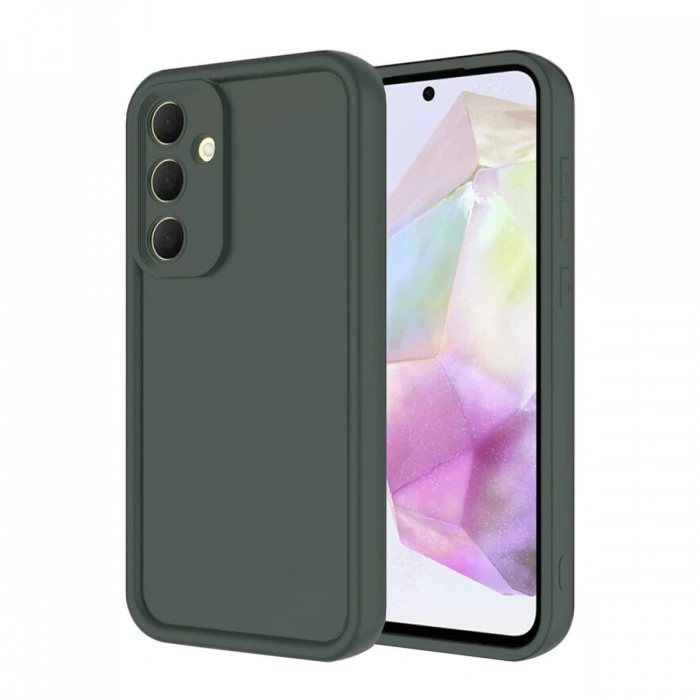 Newface Samsung Galaxy A16 5G Kılıf Viera Silikon - Koyu Yeşil