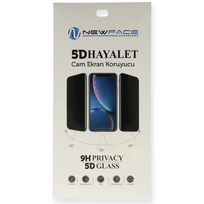 Newface Samsung Galaxy A21S 5D Hayalet Cam Ekran Koruyucu