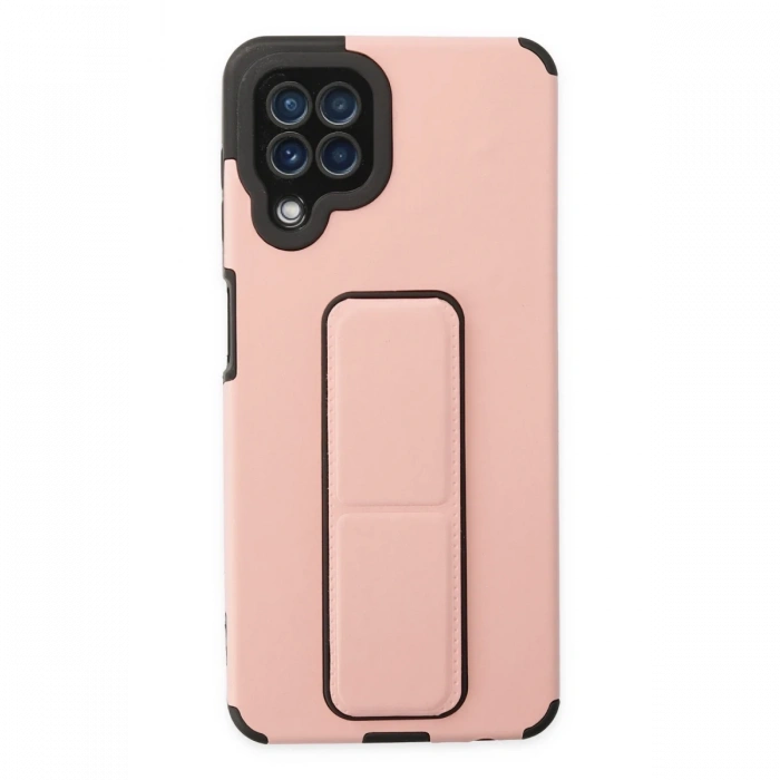 Newface Samsung Galaxy A22 Kılıf Mega Standlı Silikon