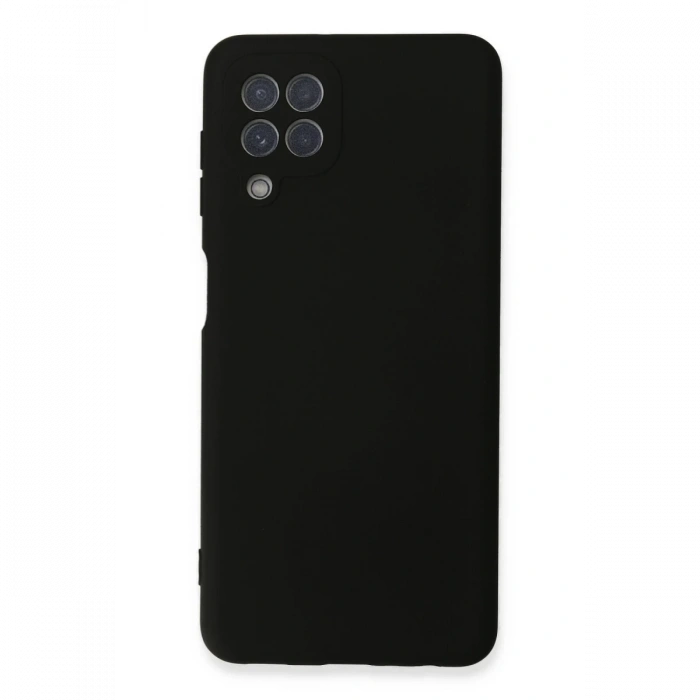Newface Samsung Galaxy A22 Kılıf Nano içi Kadife Silikon - Siyah