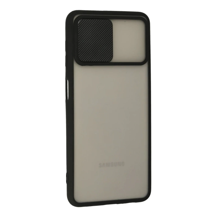 Newface Samsung Galaxy A22 Kılıf Palm Buzlu Kamera Sürgülü Silikon