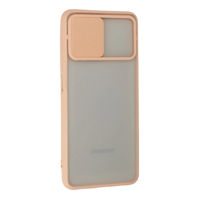 Newface Samsung Galaxy A22 Kılıf Palm Buzlu Kamera Sürgülü Silikon