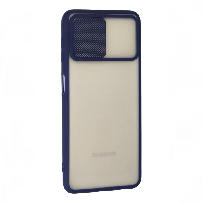 Newface Samsung Galaxy A22 Kılıf Palm Buzlu Kamera Sürgülü Silikon