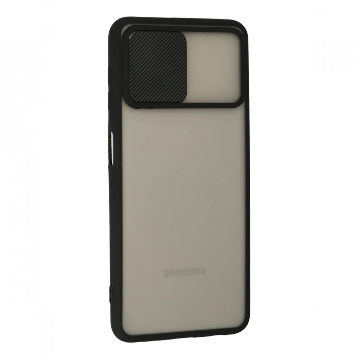 Newface Samsung Galaxy A22 Kılıf Palm Buzlu Kamera Sürgülü Silikon