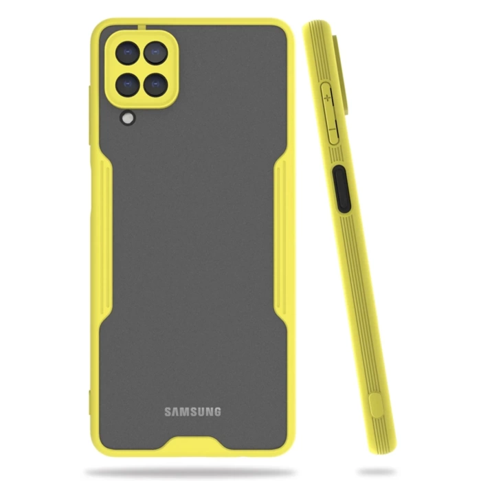 Newface Samsung Galaxy A22 Kılıf Platin Silikon