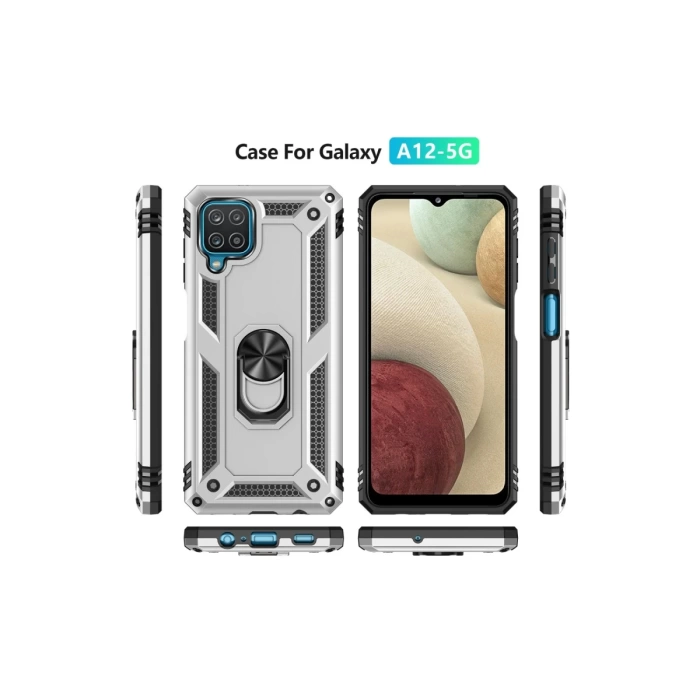 Newface Samsung Galaxy A22 Kılıf Sofya Yüzüklü Silikon Kapak