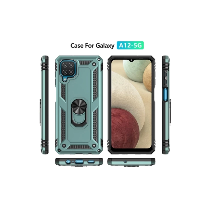 Newface Samsung Galaxy A22 Kılıf Sofya Yüzüklü Silikon Kapak