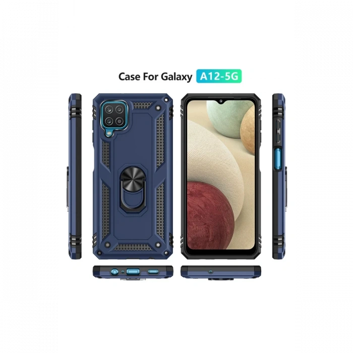 Newface Samsung Galaxy A22 Kılıf Sofya Yüzüklü Silikon Kapak