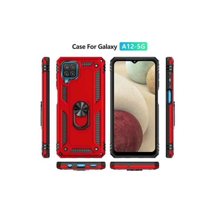 Newface Samsung Galaxy A22 Kılıf Sofya Yüzüklü Silikon Kapak