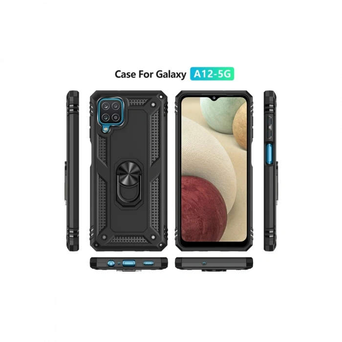 Newface Samsung Galaxy A22 Kılıf Sofya Yüzüklü Silikon Kapak