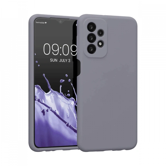 Samsung Galaxy A23 4G Kılıf First Silikon - Gri