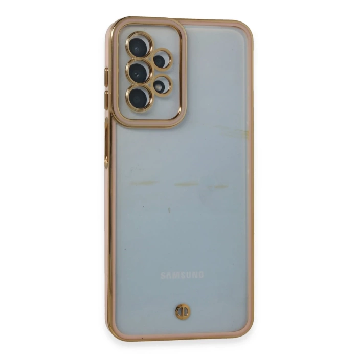Newface Samsung Galaxy A23 4G Kılıf Liva Lens Silikon - Pudra