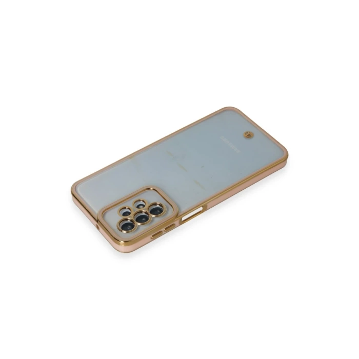 Newface Samsung Galaxy A23 4G Kılıf Liva Lens Silikon - Pudra