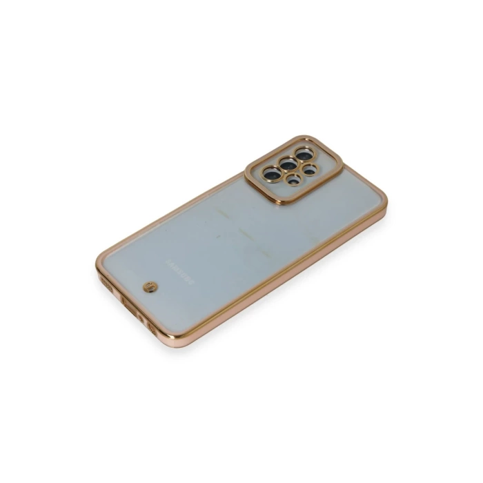Newface Samsung Galaxy A23 4G Kılıf Liva Lens Silikon - Pudra