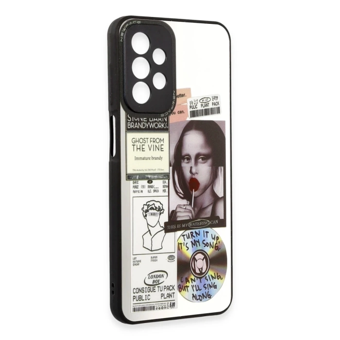 Newface Samsung Galaxy A23 4G Kılıf Mirror Desenli Kapak