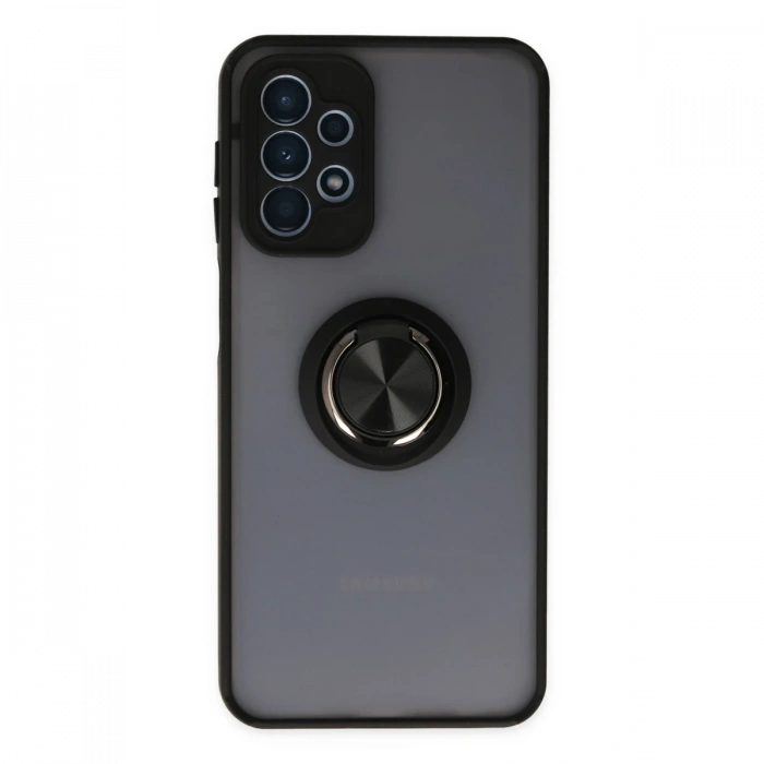 Newface Samsung Galaxy A23 4G Kılıf Montreal Yüzüklü Silikon Kapak
