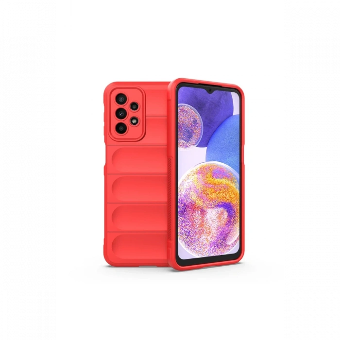 Newface Samsung Galaxy A23 4G Kılıf Optimum Silikon - Kırmızı