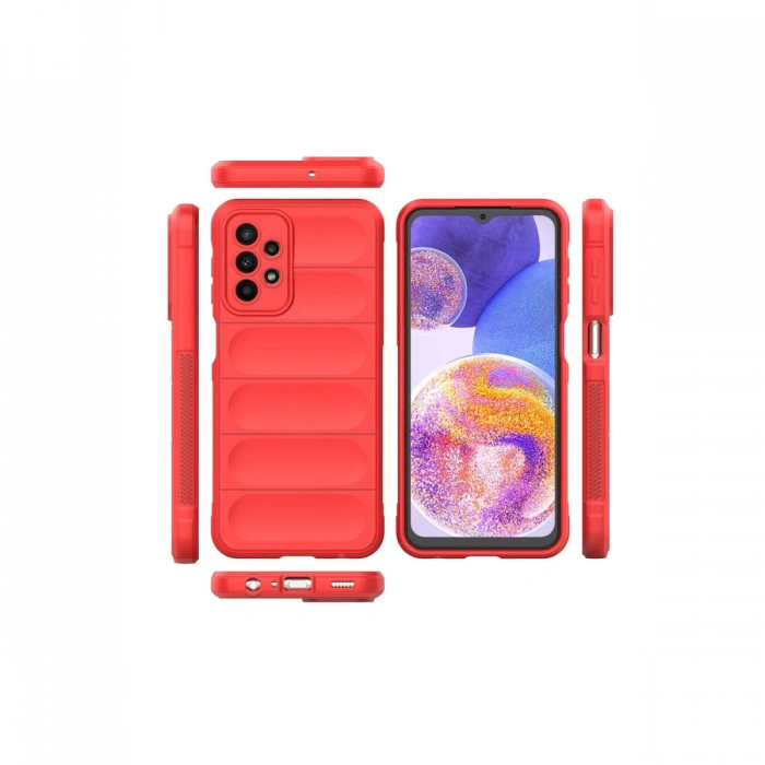 Newface Samsung Galaxy A23 4G Kılıf Optimum Silikon - Kırmızı