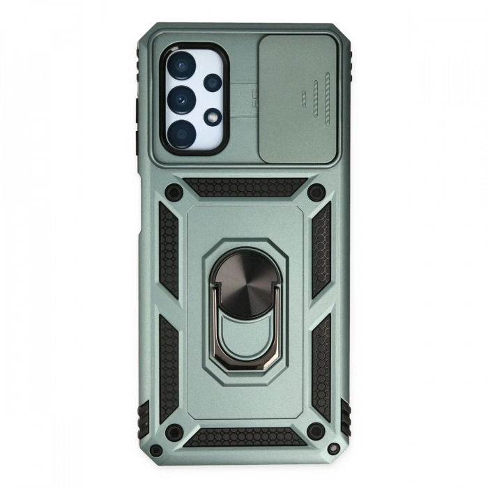 Newface Samsung Galaxy A23 4G Kılıf Pars Lens Yüzüklü Silikon