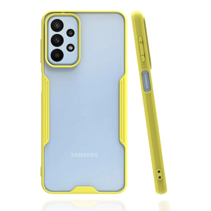 Newface Samsung Galaxy A23 4G Kılıf Platin Silikon