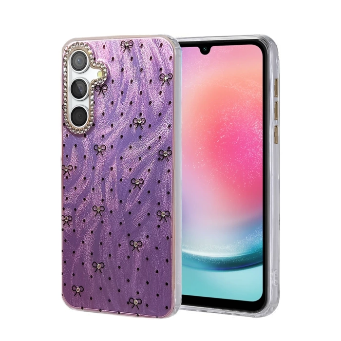 Newface Samsung Galaxy A24 4G Kılıf Blade Aynalı Desenli Kapak